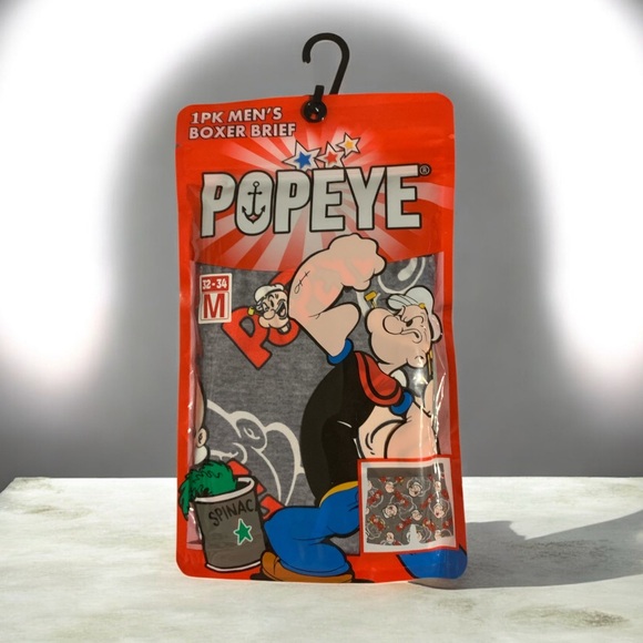 Brand NEW MEN’s Popeye 1pk Boxer Briefs (M 32-34) - Picture 1 of 2